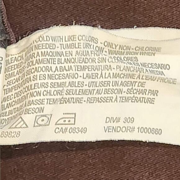 Code Bleu Women's Brown Jean-Type Pants Skinny Straight-Leg 5-Pocket Stretch 16 - Picture 6 of 7